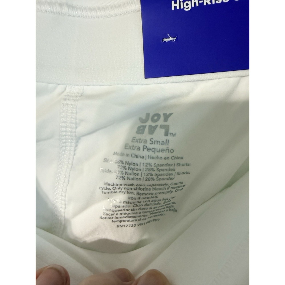 Joy Lab White Game Day Layered Skort with Built-In Shorts Size XS NWT - Picture 6 of 8